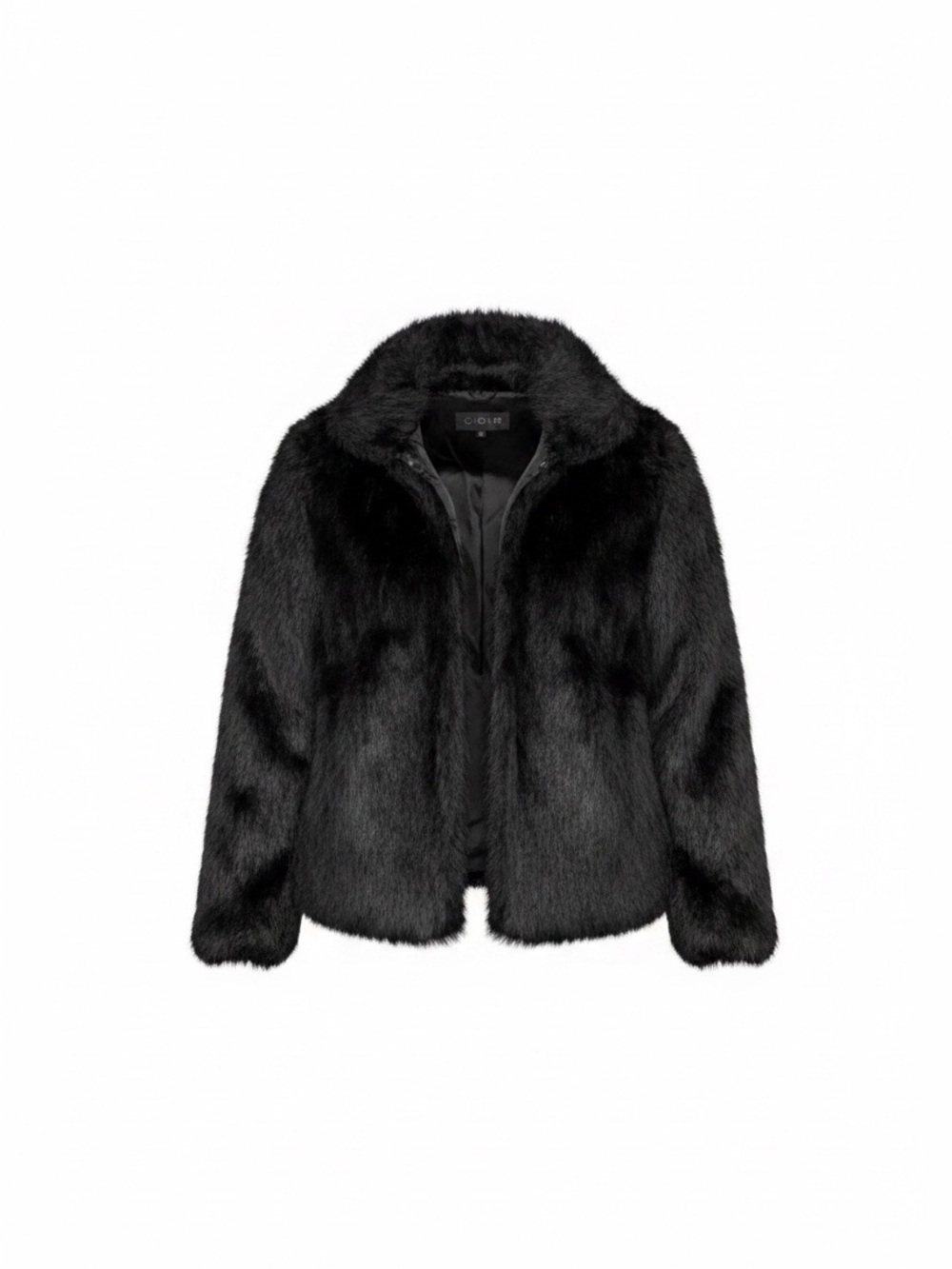 C+D+M Black Faux Fur Coat